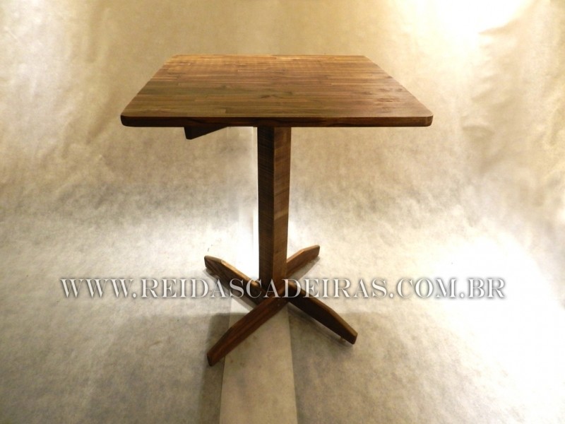 Mesa de Madeira para Lanchonete Jaraguá - Mesa de Madeira para Barzinho Mesa de Madeira para Lanchonete Jaraguá - Mesa de Madeira para Barzinho