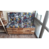 Banco Booth de Madeira Banco Booth de Madeira