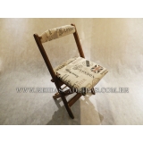 Cadeira Dobrável de Madeira para Pub