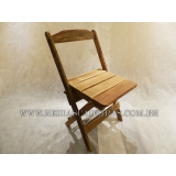 Cadeira Dobrável Infantil de Madeira