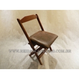 cadeira dobrável de madeira para restaurante Socorro