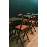 Cadeira de Madeira Estofada para Cozinha