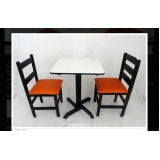 Cadeira Madeira Estofada