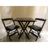 Jogo de Mesa Dobrável de Bar