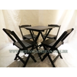 Jogo de Mesa Dobrável Tabacaria