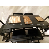 jogo de mesa dobrável tábua de churrasco Mauá jogo de mesa dobrável tábua de churrasco Mauá