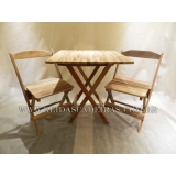 Mesa com Cadeira Madeira