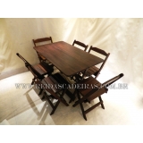 Mesa de Madeira para 6 Cadeiras