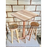 venda de mesa bistrô alta com banquetas Jardim Iguatemi venda de mesa bistrô alta com banquetas Jardim Iguatemi