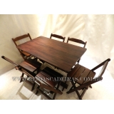 venda de mesa com 6 cadeira de madeira Vila Buarque venda de mesa com 6 cadeira de madeira Vila Buarque