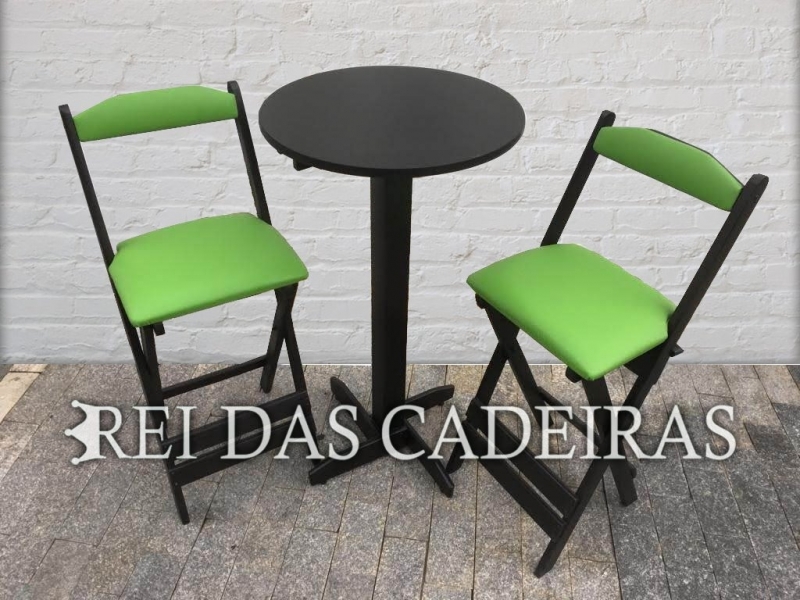 Conjunto de Mesa com cadeira Bistrô Verde - Rei do Plástico